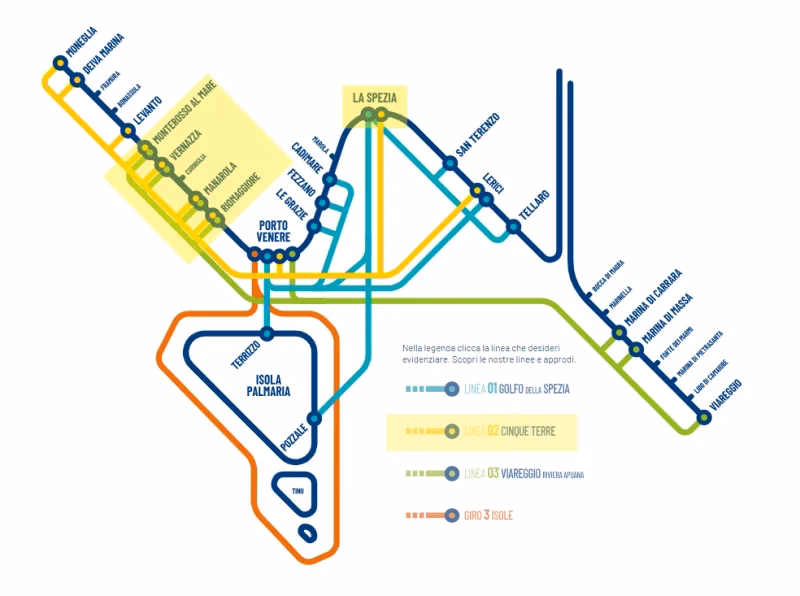How to get from coregna to Riomaggiore?