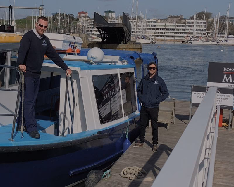 Does Plymouth Boat trips offer a ferry service to Royal William Yard?
