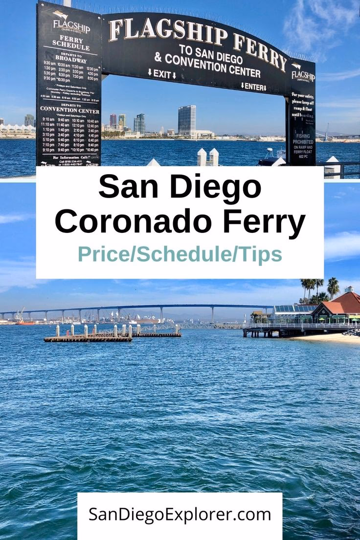 Where does the Coronado Ferry leave San Diego?