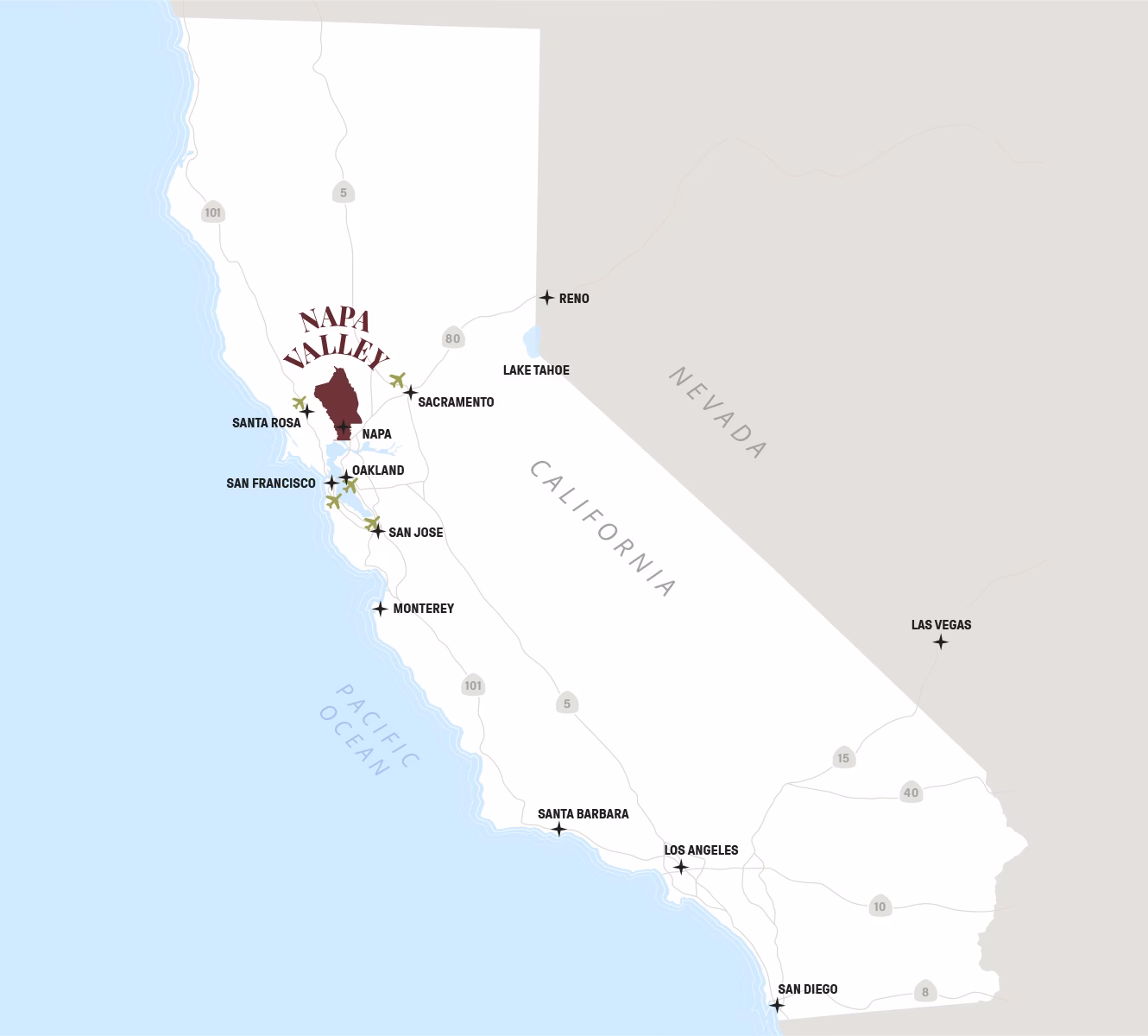 Is there a bus from Napa to San Francisco?