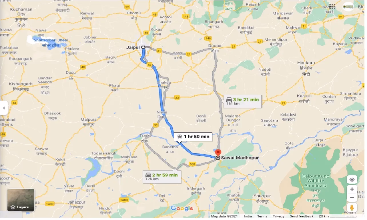 How to book a Jaipur to Sawai Madhopur cab?