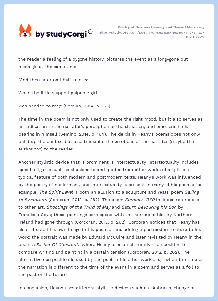 Who is Sinéad Morrissey?