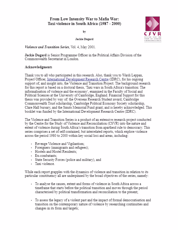 What is inside South Africa's secret taxi Mafia?