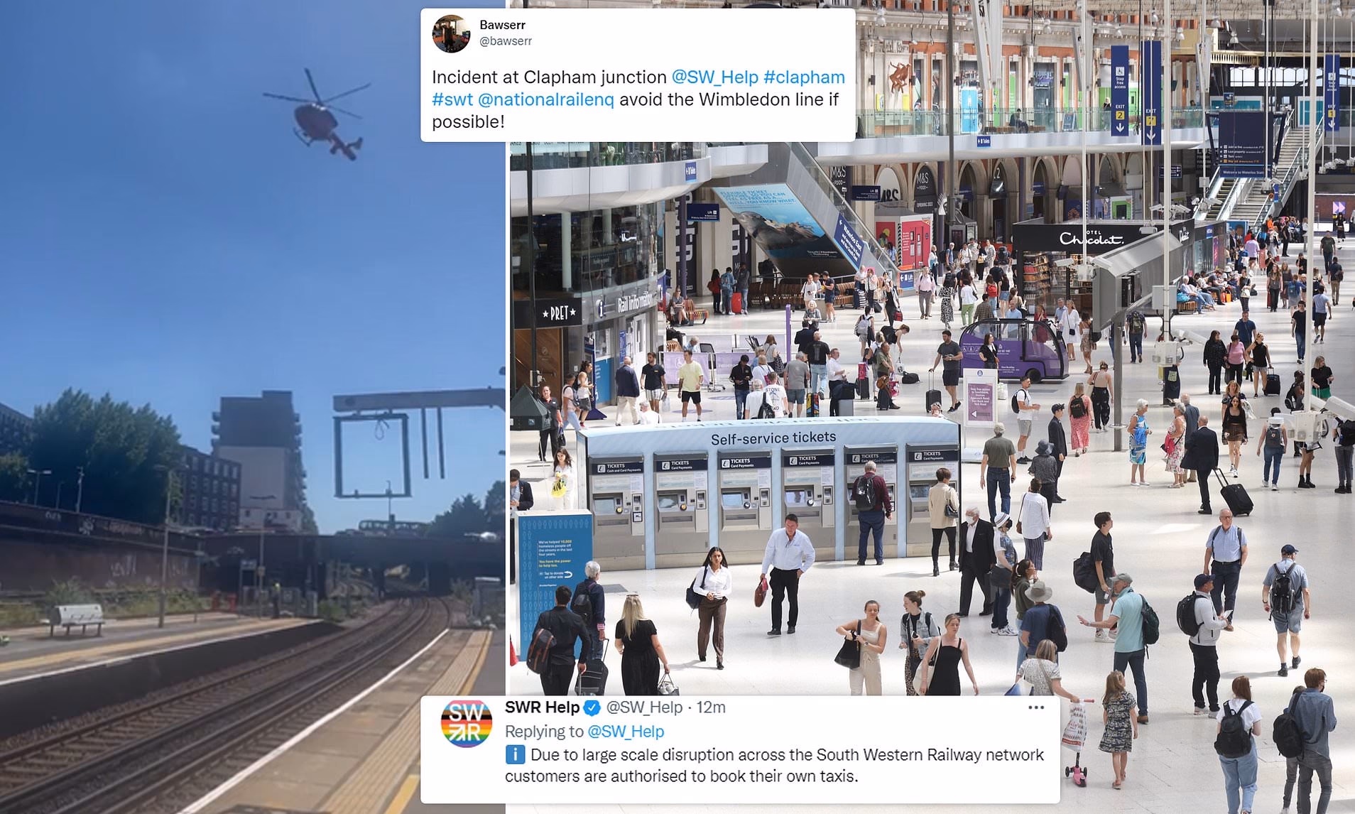 How can I claim a southwesternrailway ticket?