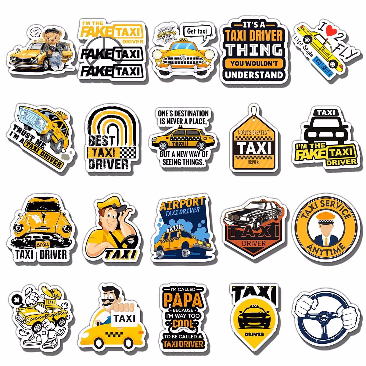 What are the different types of stickers?