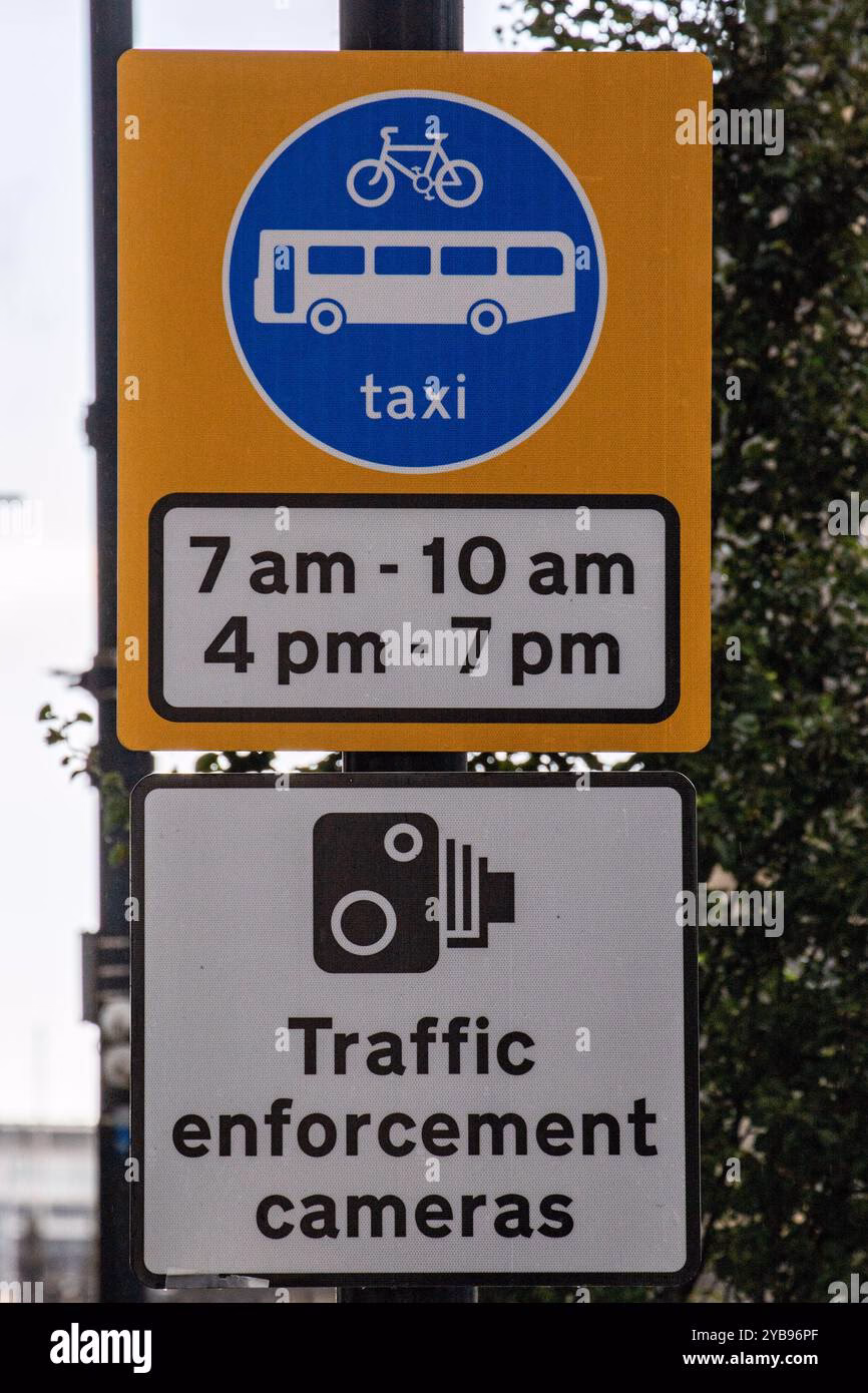 What is the penalty for driving in a bus lane?