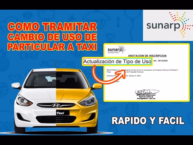 ¿Cómo solicitar el cambio de uso de la SUNARP?