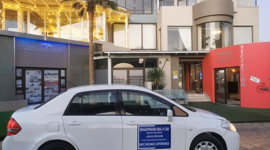 How does Uber fare estimate work in Swakopmund?