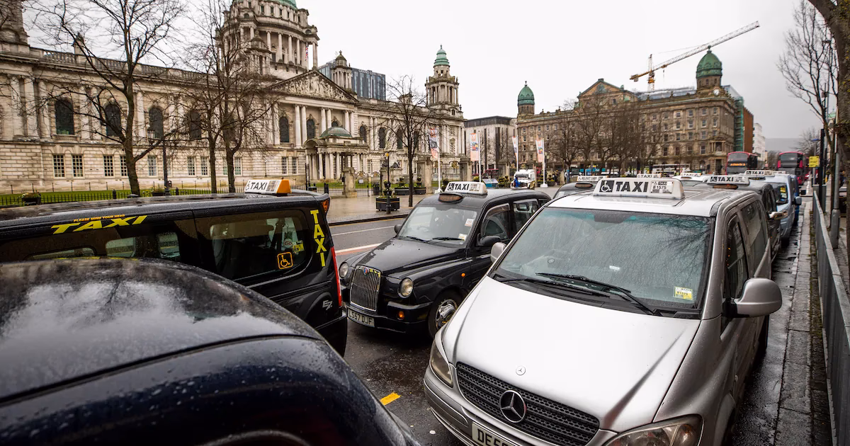 Who can accept a taxi booking outside the operating centre?