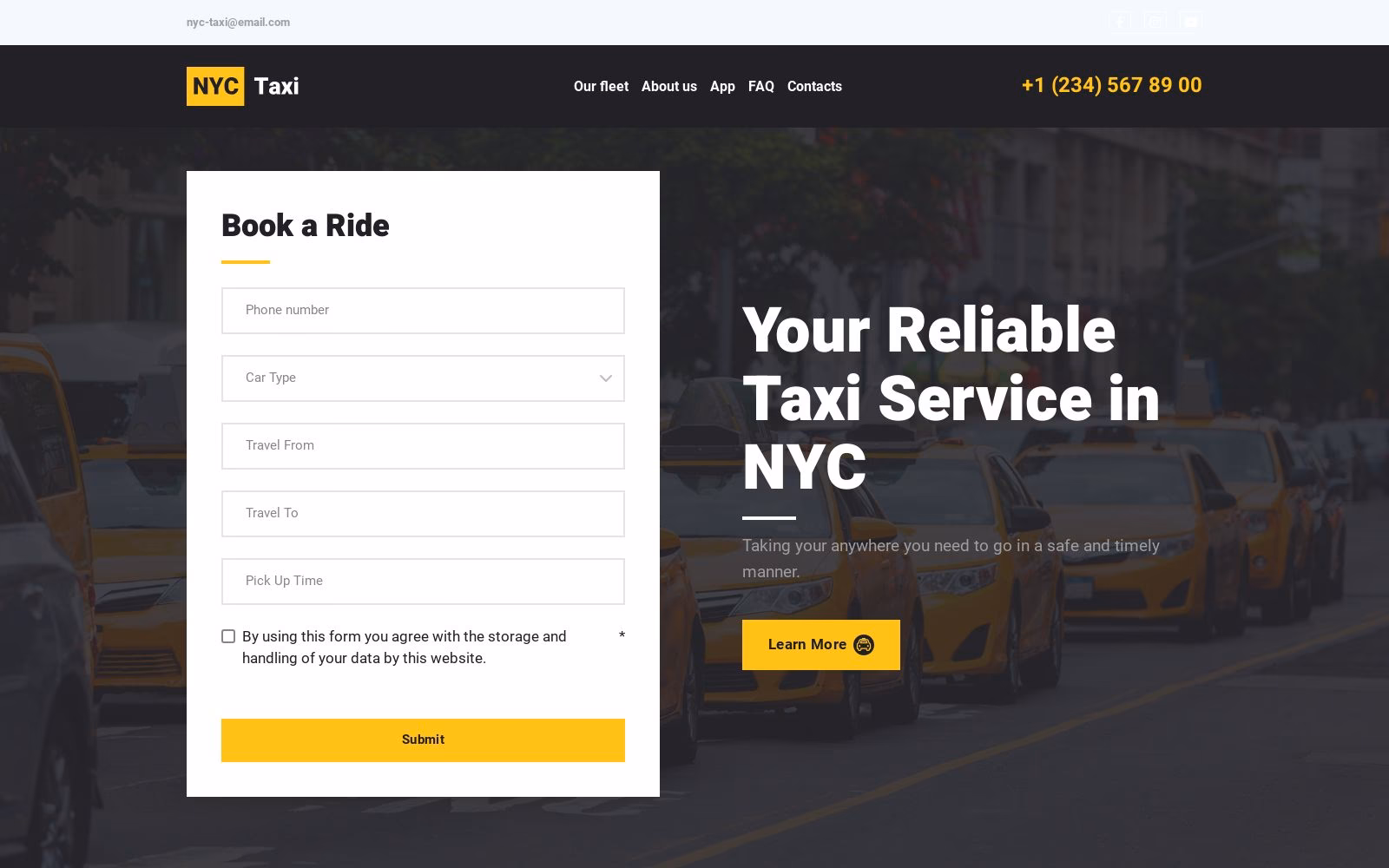 Why should a taxi company use website templates?