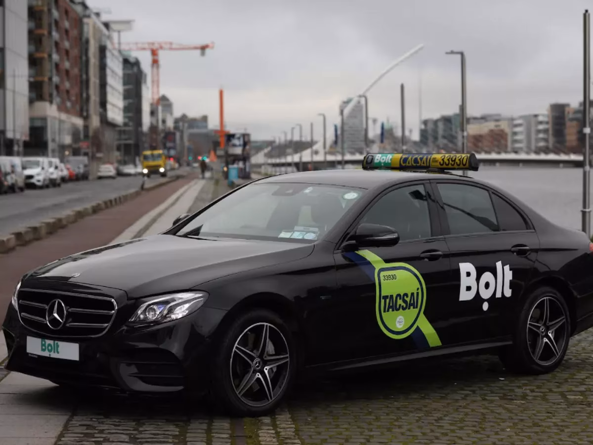 Who is covered by Ireland's taxi app?