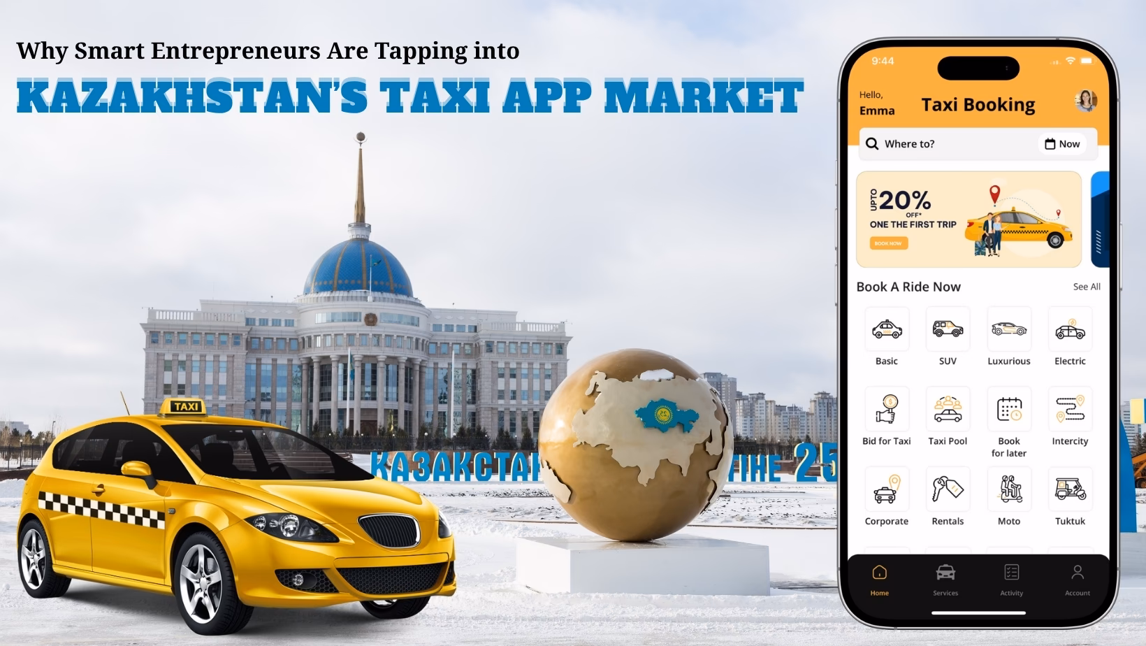 How to get a ride in Kazakhstan?