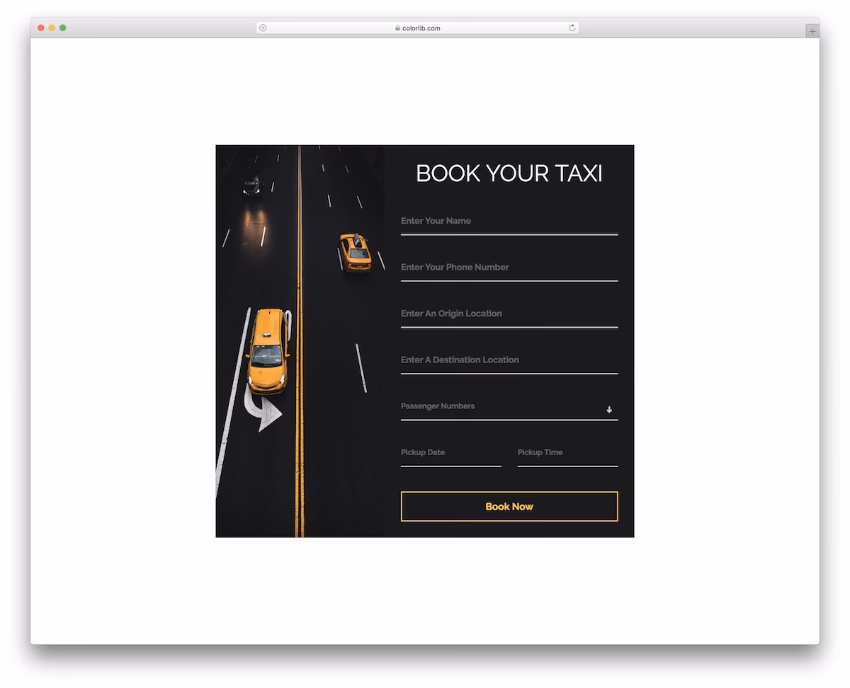 Why use an online taxi booking form?