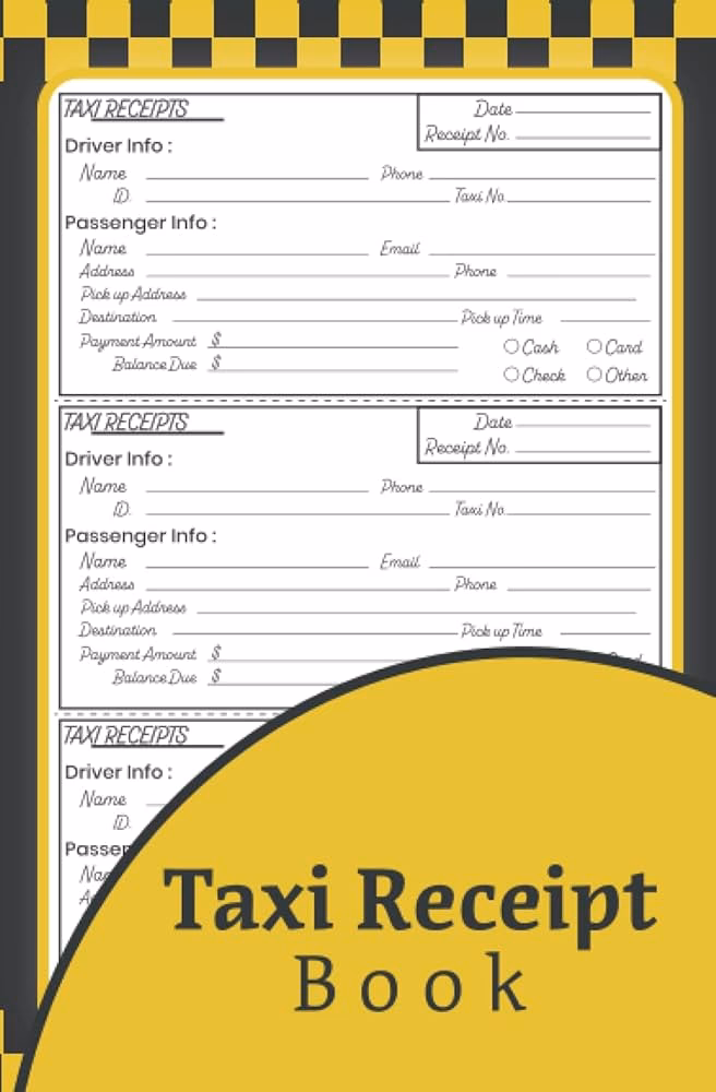 What is a cab receipt template?
