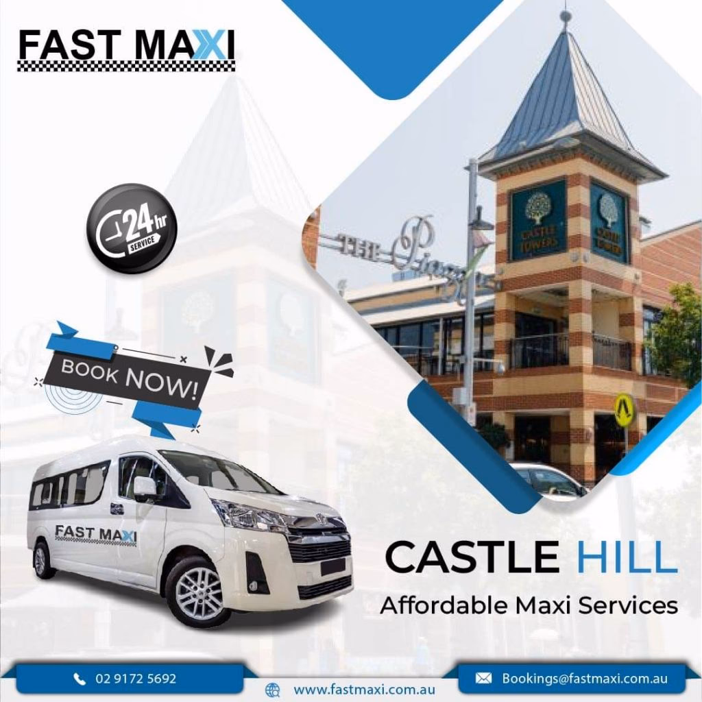 Who are 13 maxi cabs in Castle Hill?