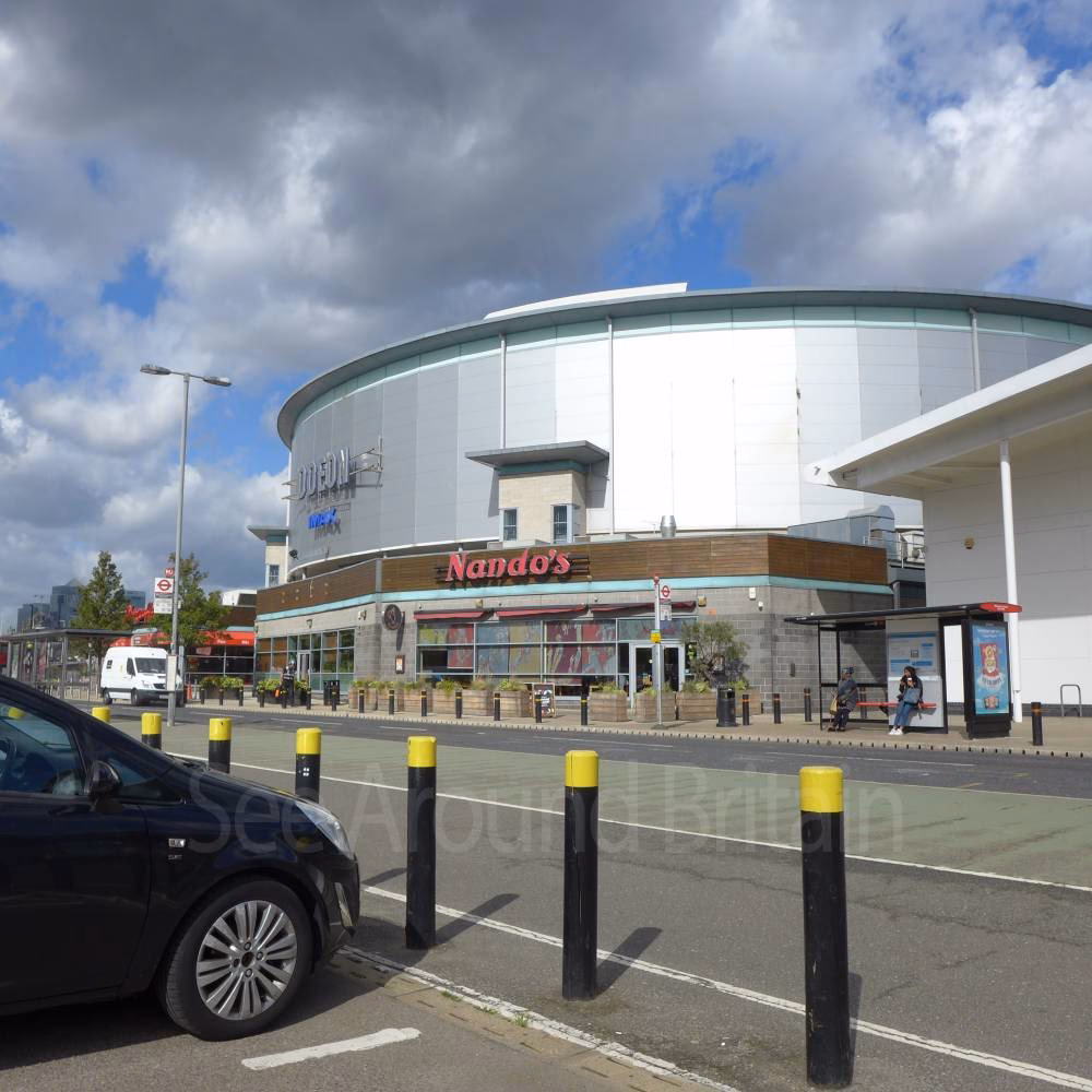 What is the closest DLR station to Odeon in North Greenwich?