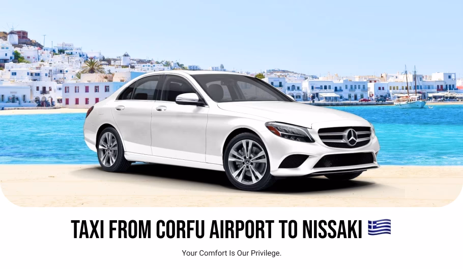 How to get from Corfu to nissaki?