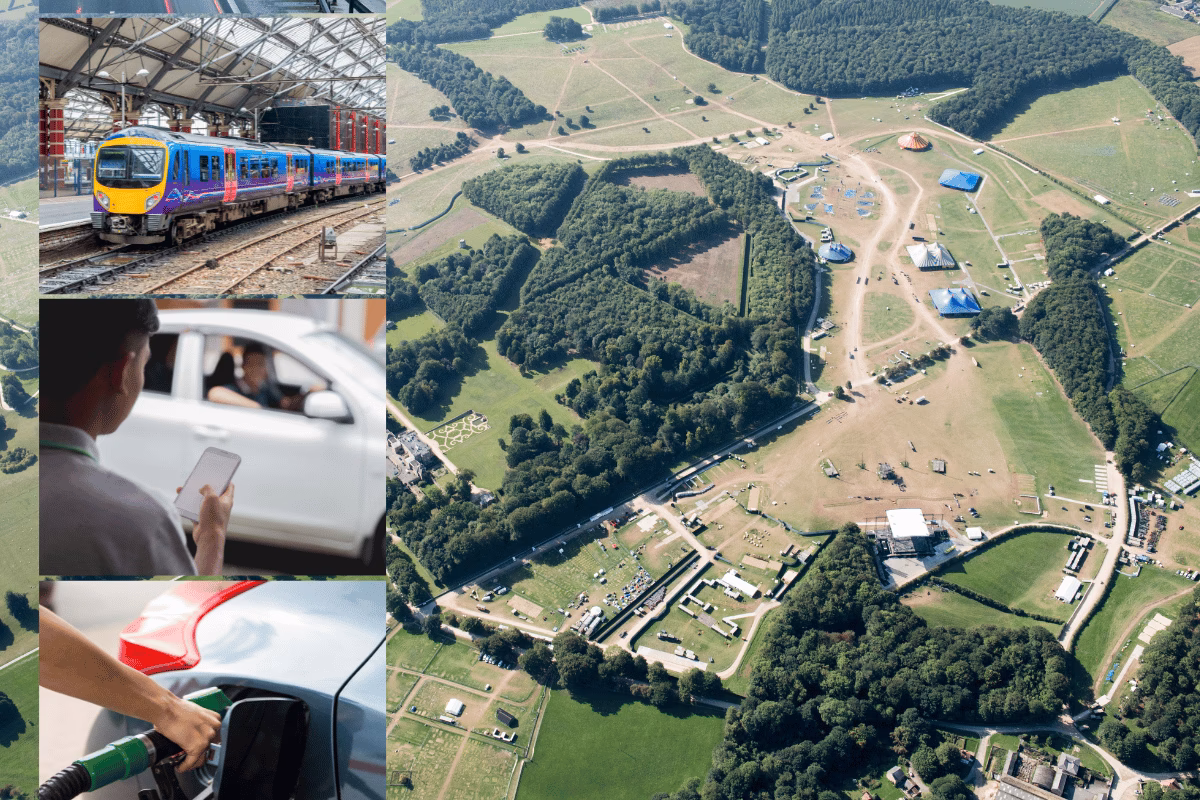 What companies run services from Leeds city bus station to Bramham Park?