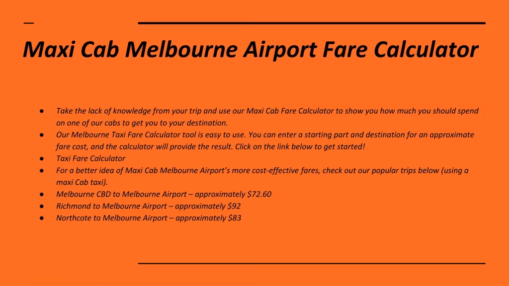 Does Melbourne Airport have a taxi service?