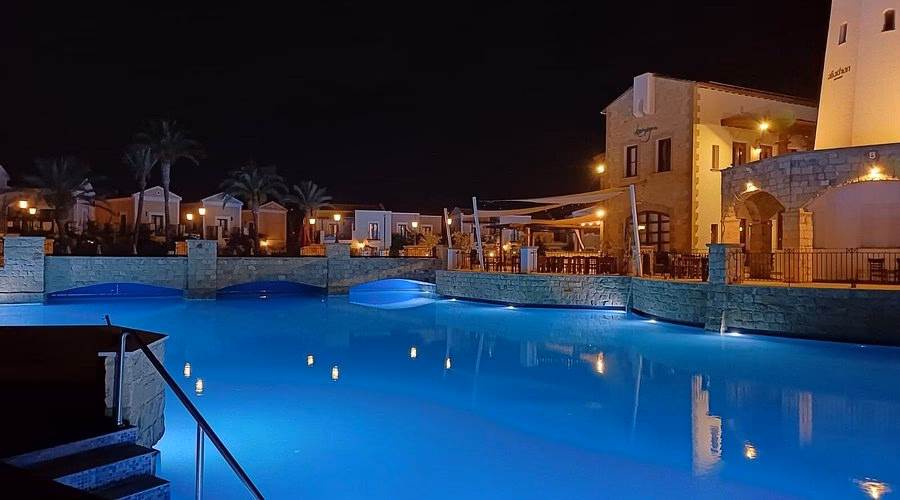 Is there a buggy service at the Aliathon village?