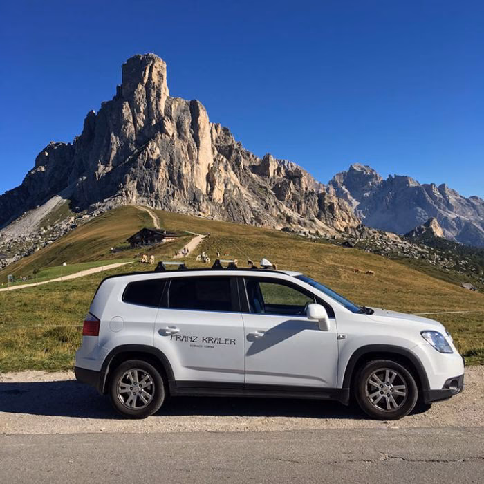 How a car & minivan can be used in the Dolomites?
