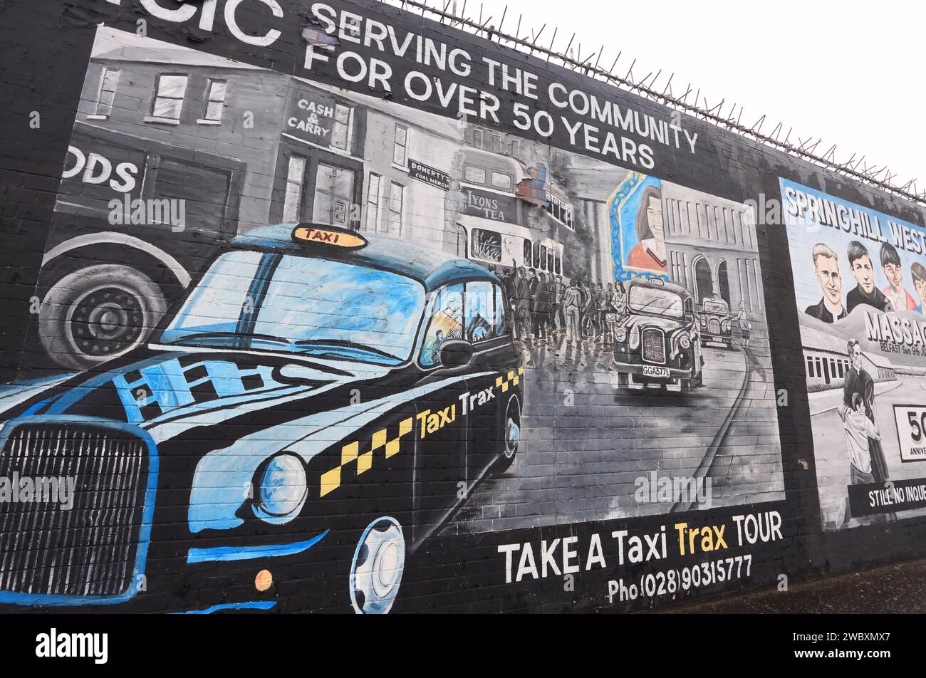 What is Belfast famous black taxi cab tour?