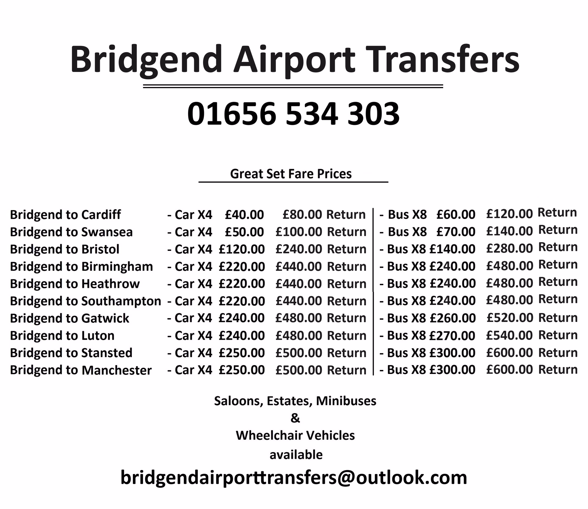 How to get from Bristol Airport (BRS) to Bridgend?