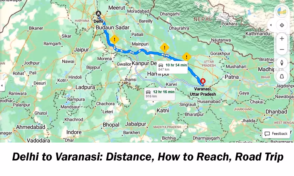 How to book Varanasi to Delhi flight?