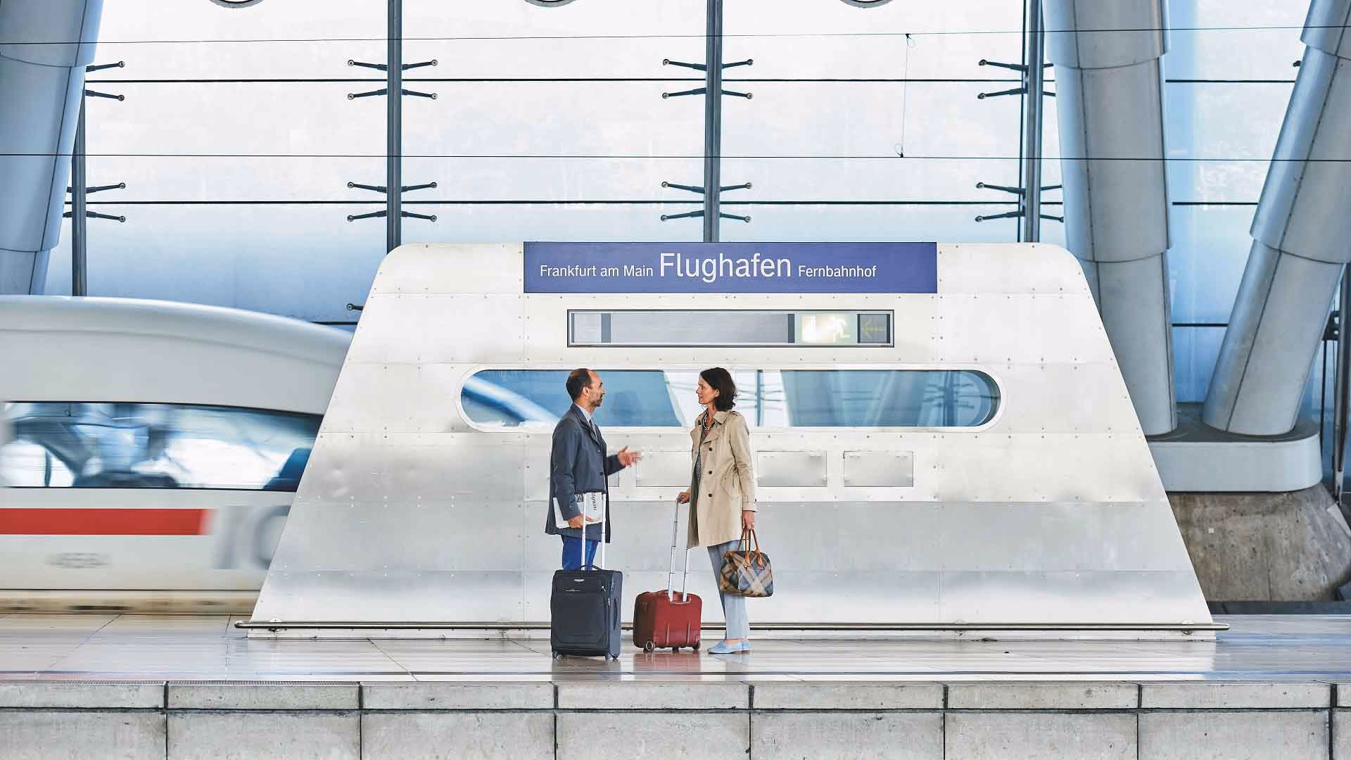How much does a train ticket cost in Frankfurt?