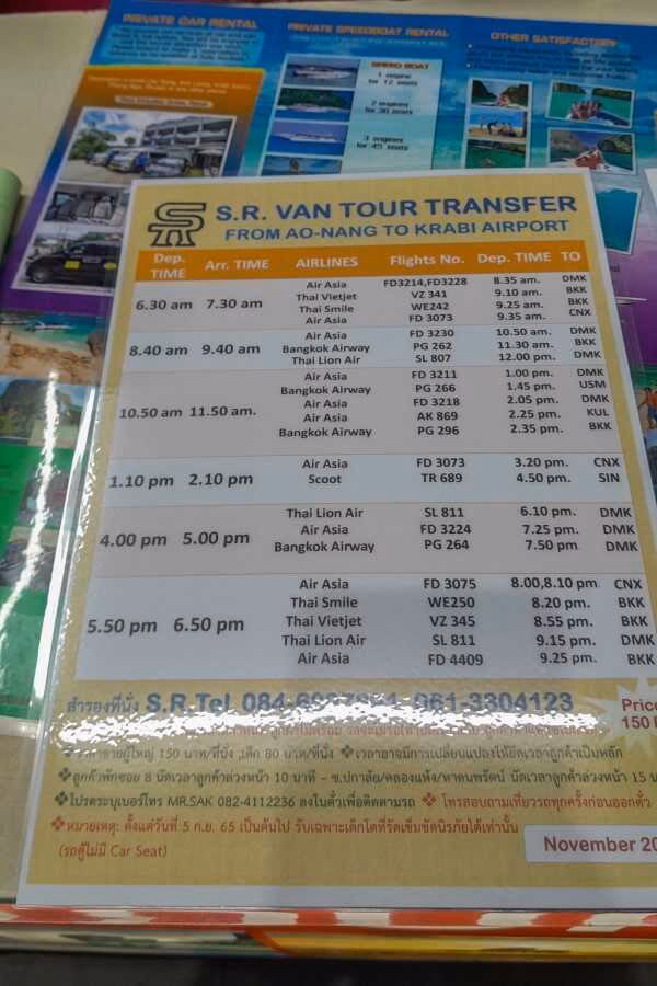 How far is Krabi Airport from Ao Nang?