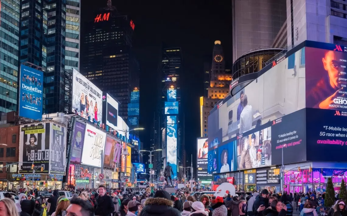 How much does a taxi trip from La Guardia Airport to Times Square cost?