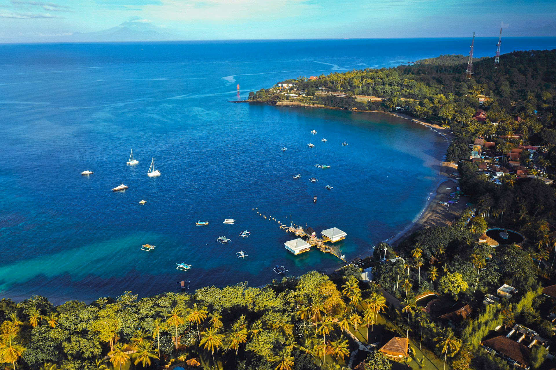 How far is Lombok International Airport from Senggigi beach?