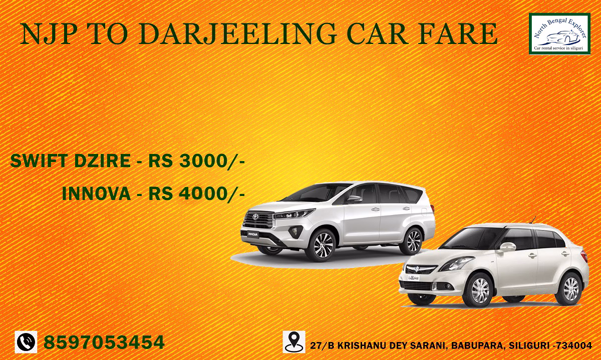 How to rent a car from NJP to Darjeeling?