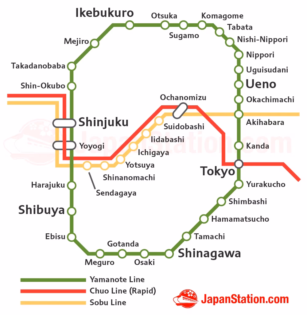 How long to walk from Shinjuku to Shin Okubo?