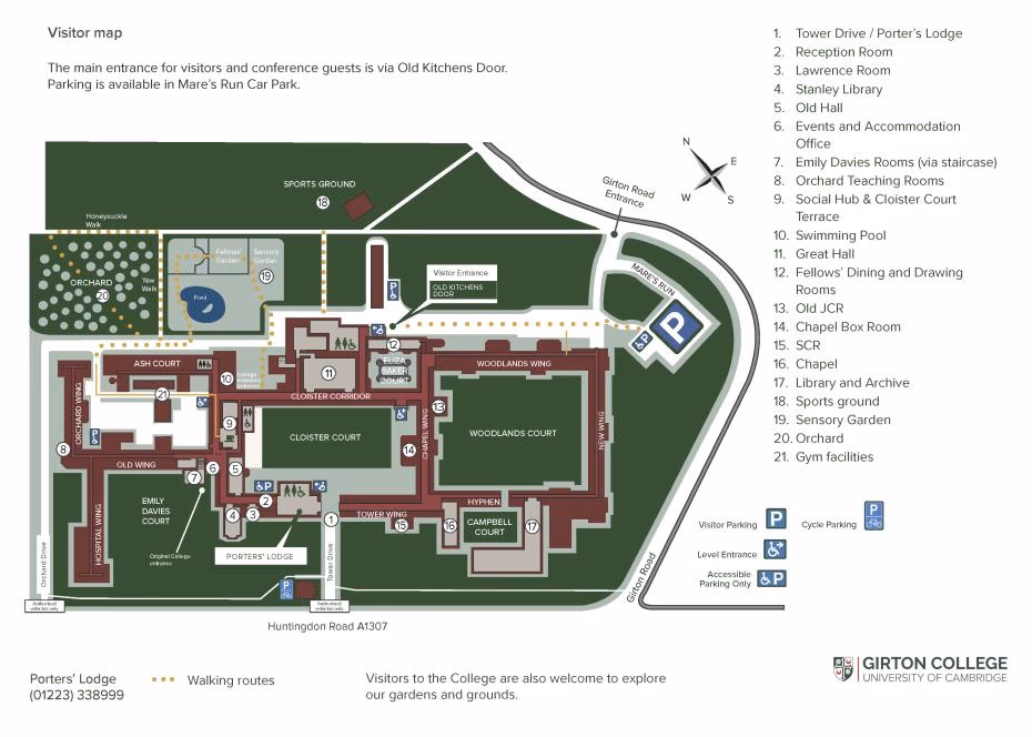 How do I get from Cambridge City Centre to Girton corner?