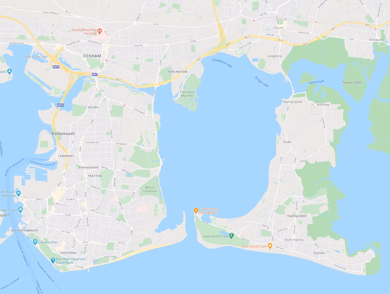 How do I get from South Hayling to Havant?