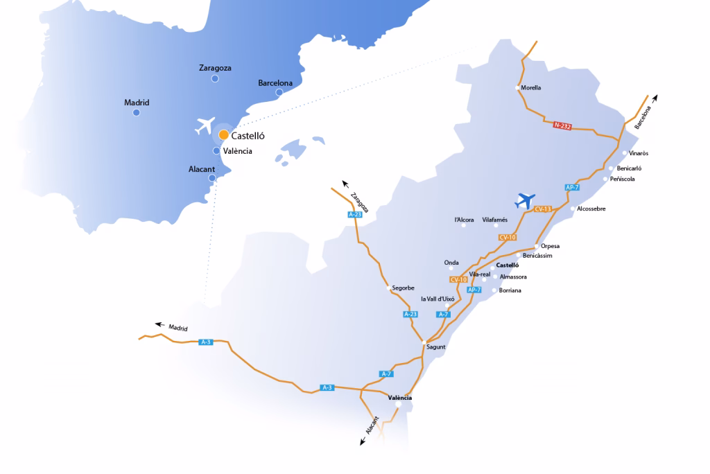 Is there a bus from Castellon to Valencia?