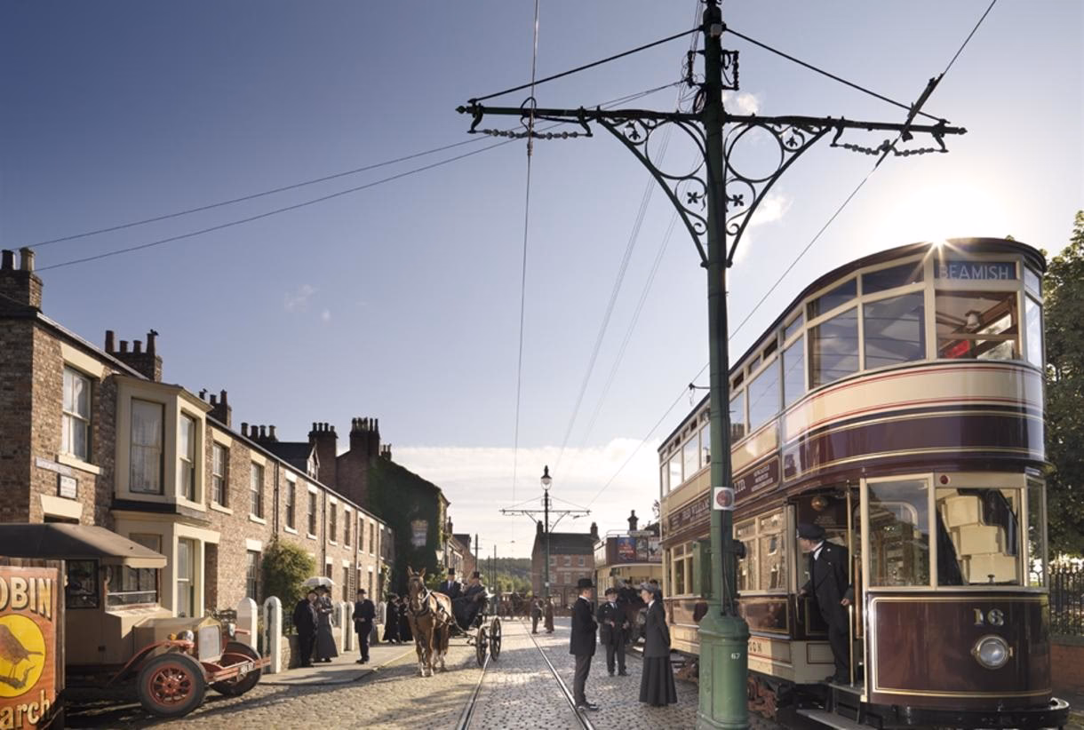 What companies run services between Chester-le-Street and Beamish?