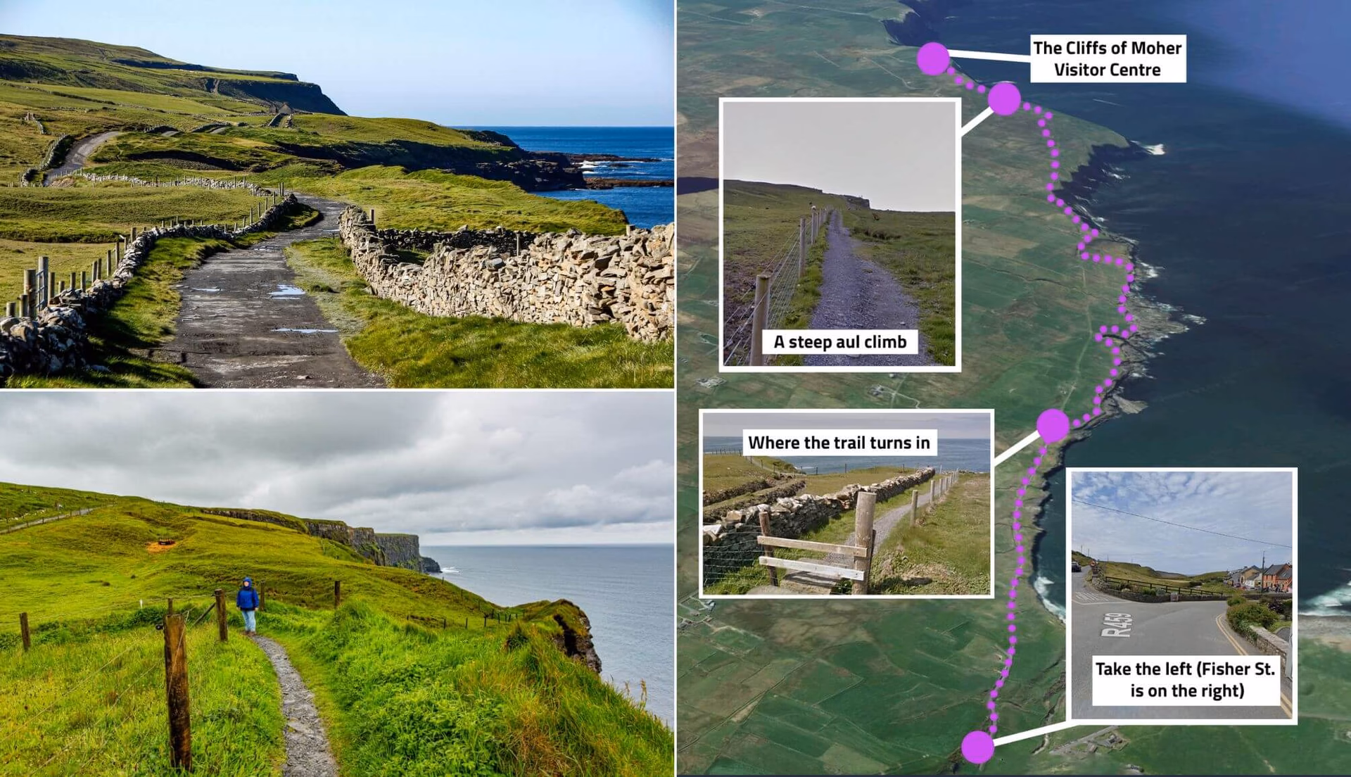 How to get from Doolin to cliffs of Moher?
