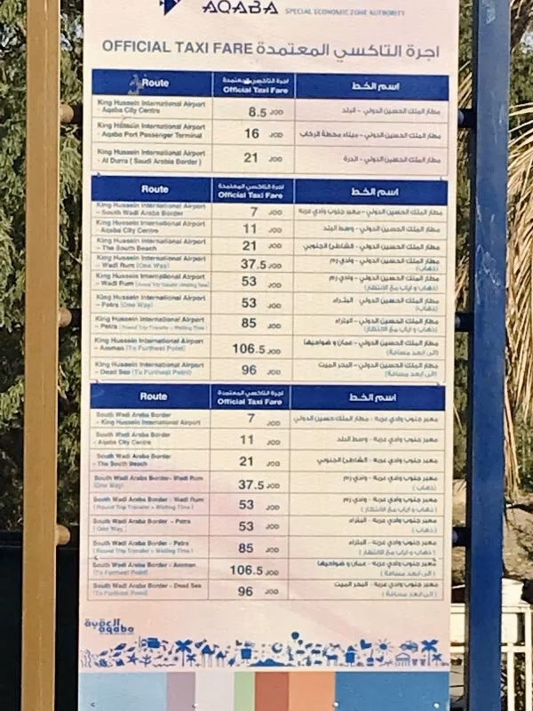 How much is a taxi from Jerusalem to Eilat?