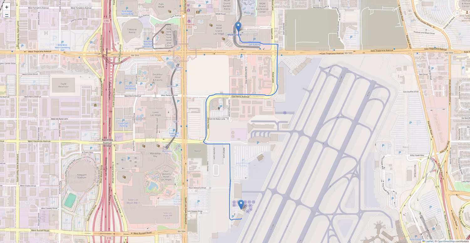 Who provides ground transportation for MGM Resorts International?