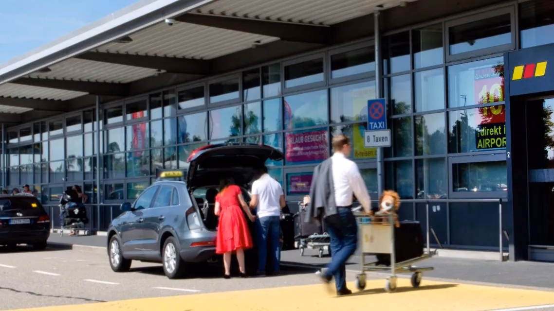 How far is Karlsruhe from Strasbourg?