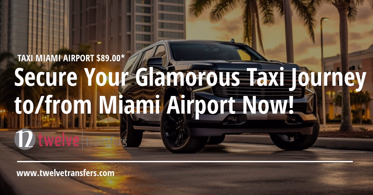 Where can I find a taxi at Miami Airport?