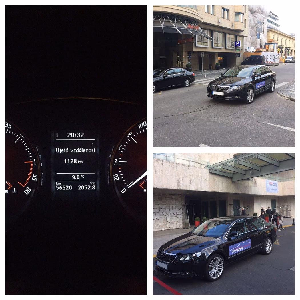 How far is a private taxi from Prague to Budapest?