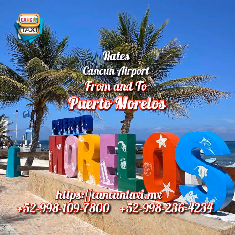 How much is a private shuttle from Cancun airport to Puerto Morelos?