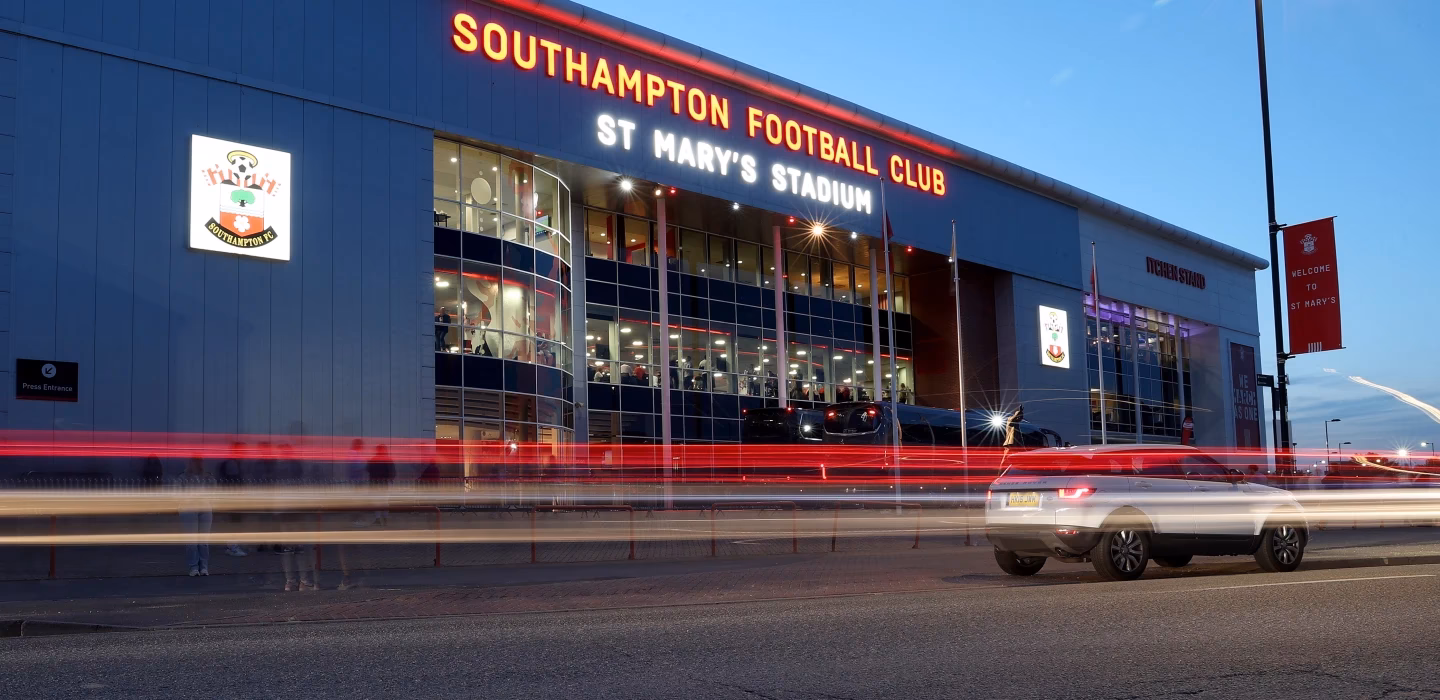 Which train station is closest to St Mary's Stadium?