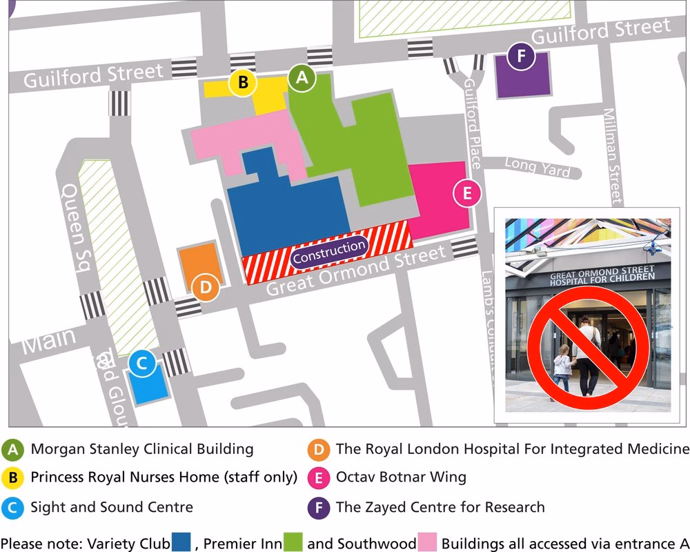 How much does a hotel cost in Great Ormond Street Hospital?