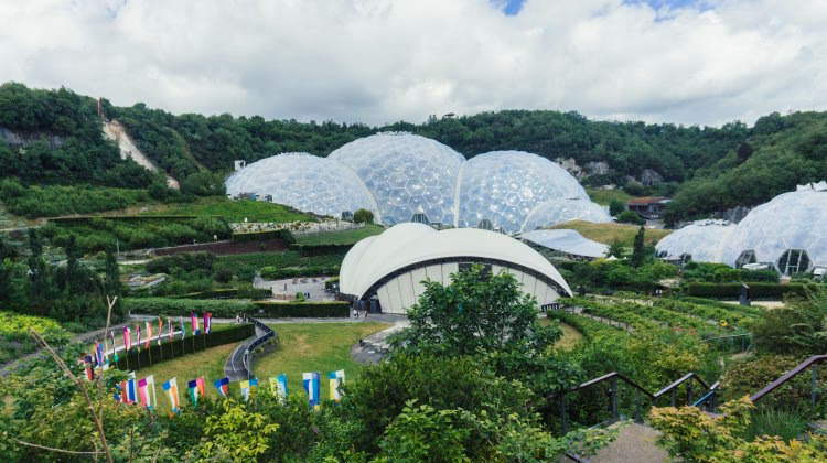 What companies run services between Eden Project and St Austell?