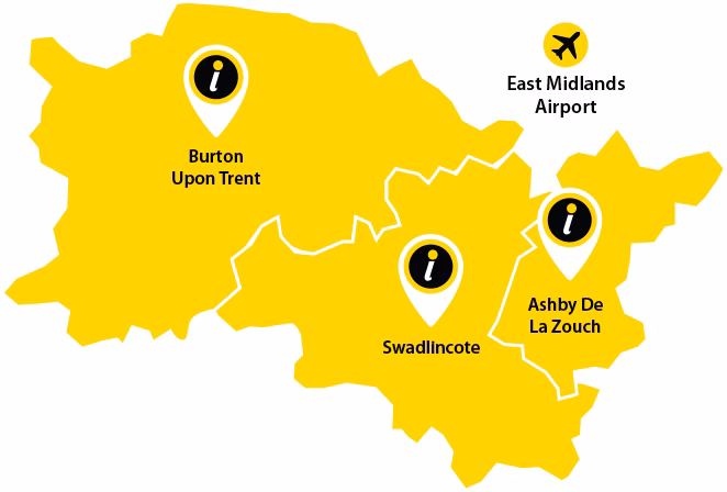 How do I get from Nottingham Airport to Shepshed & Coalville?
