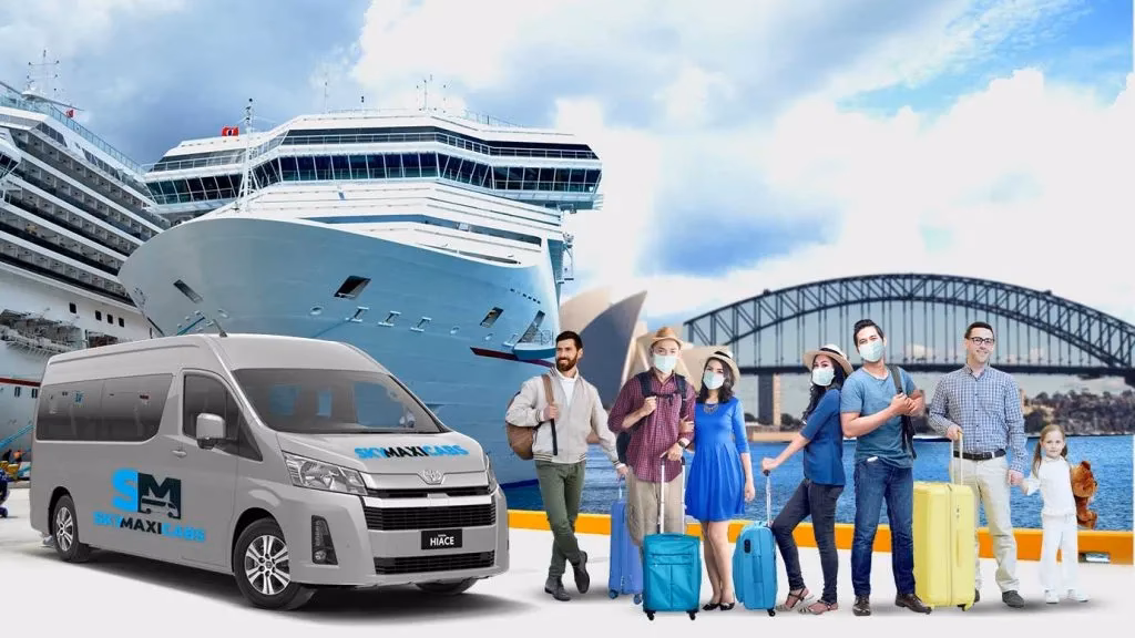 How do I book a car or minibus from Sydney cruise port?